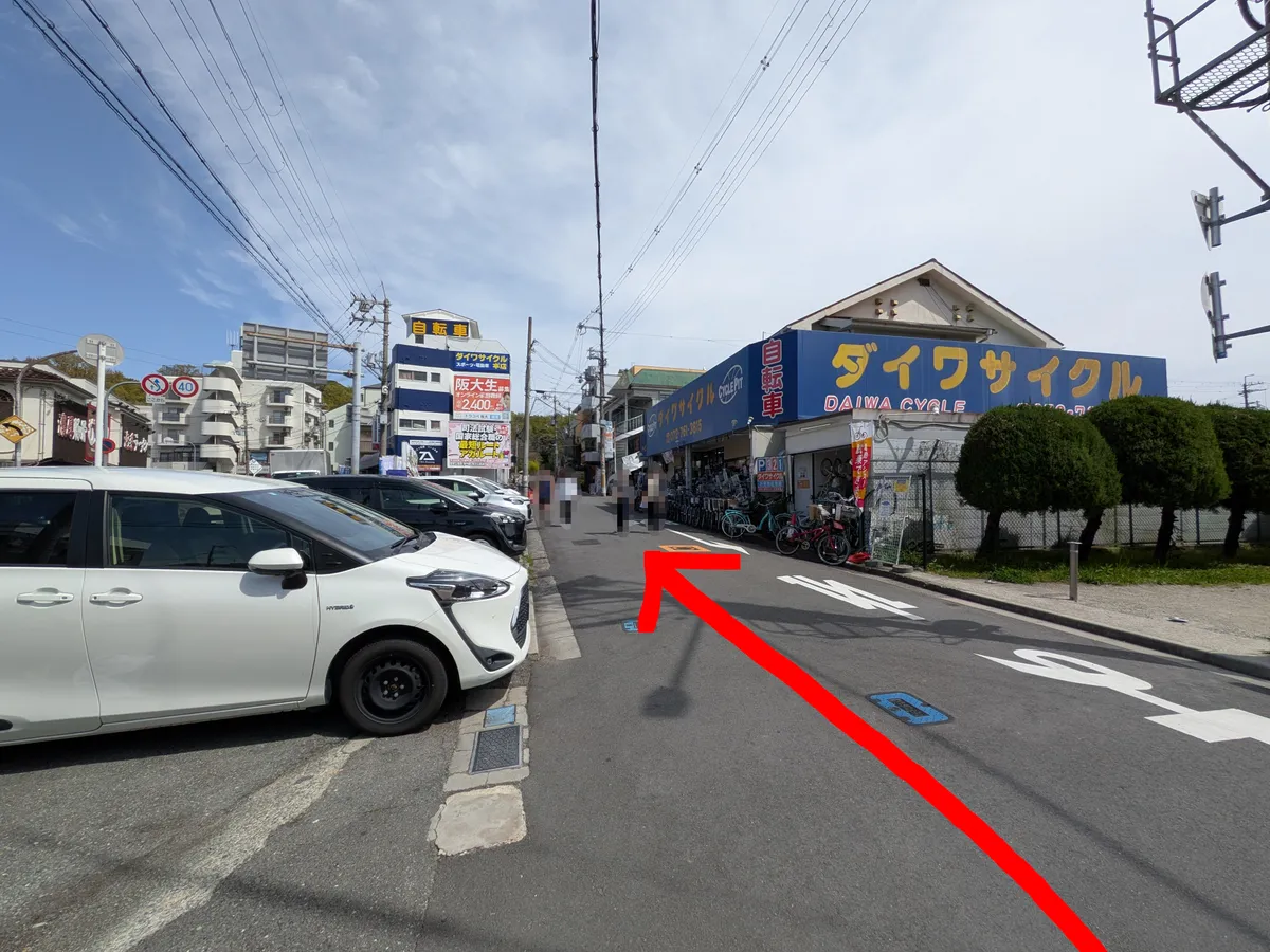 行き方を説明する画像